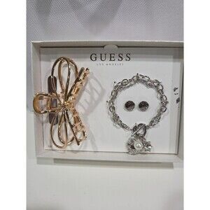 GUESS, JEWELRY GIFT SET, SILVER & GOLD, NEW IN BOX B11